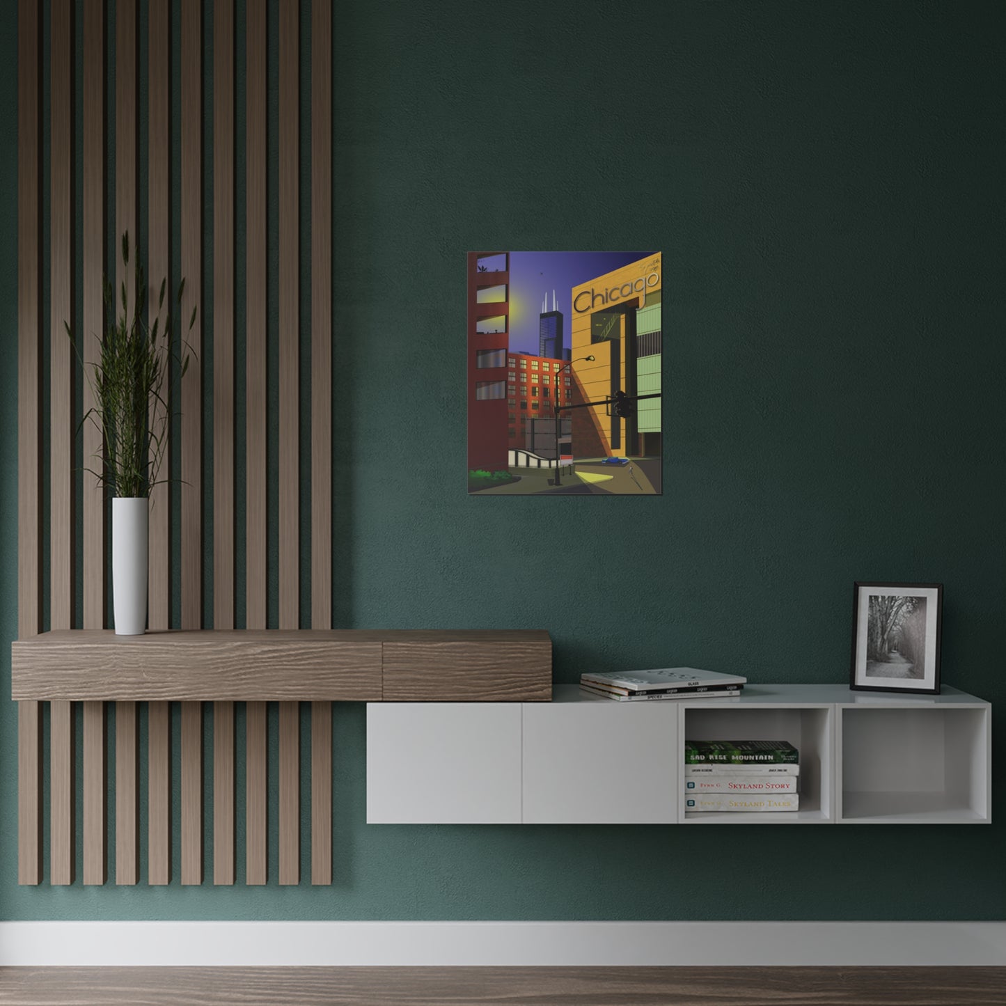 South Loop Sunset [Illustration Art Print]
