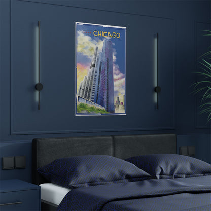 Chicago South Loop Towers [Illustration Art Print]