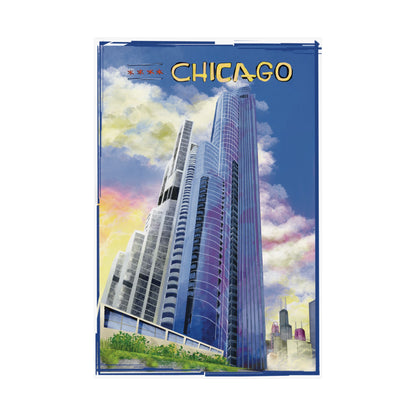 Chicago South Loop Towers [Illustration Art Print]